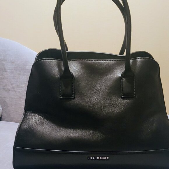 ✅️NWT Black Satchel Tote Bag $45 - Picture 4 of 7
